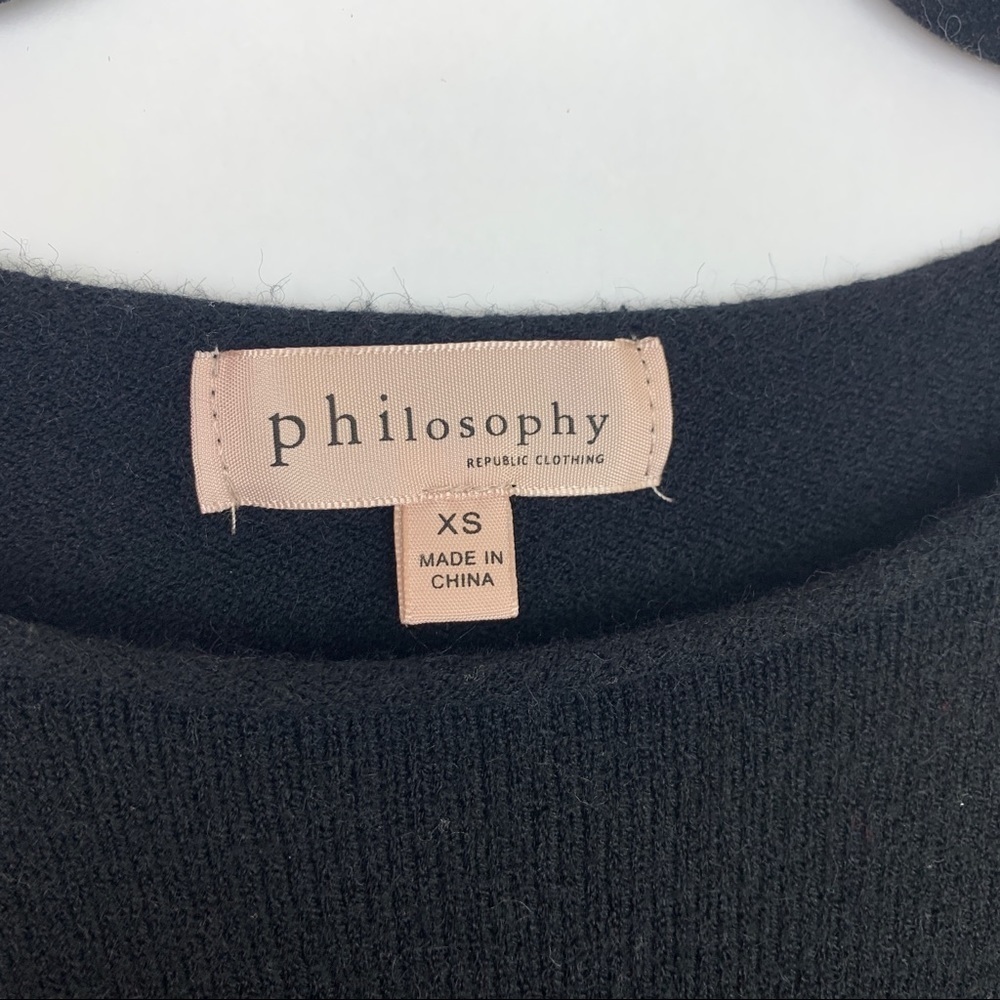 Philosophy Star Embossed Rayon Blend Sweater - Picture 5 of 7